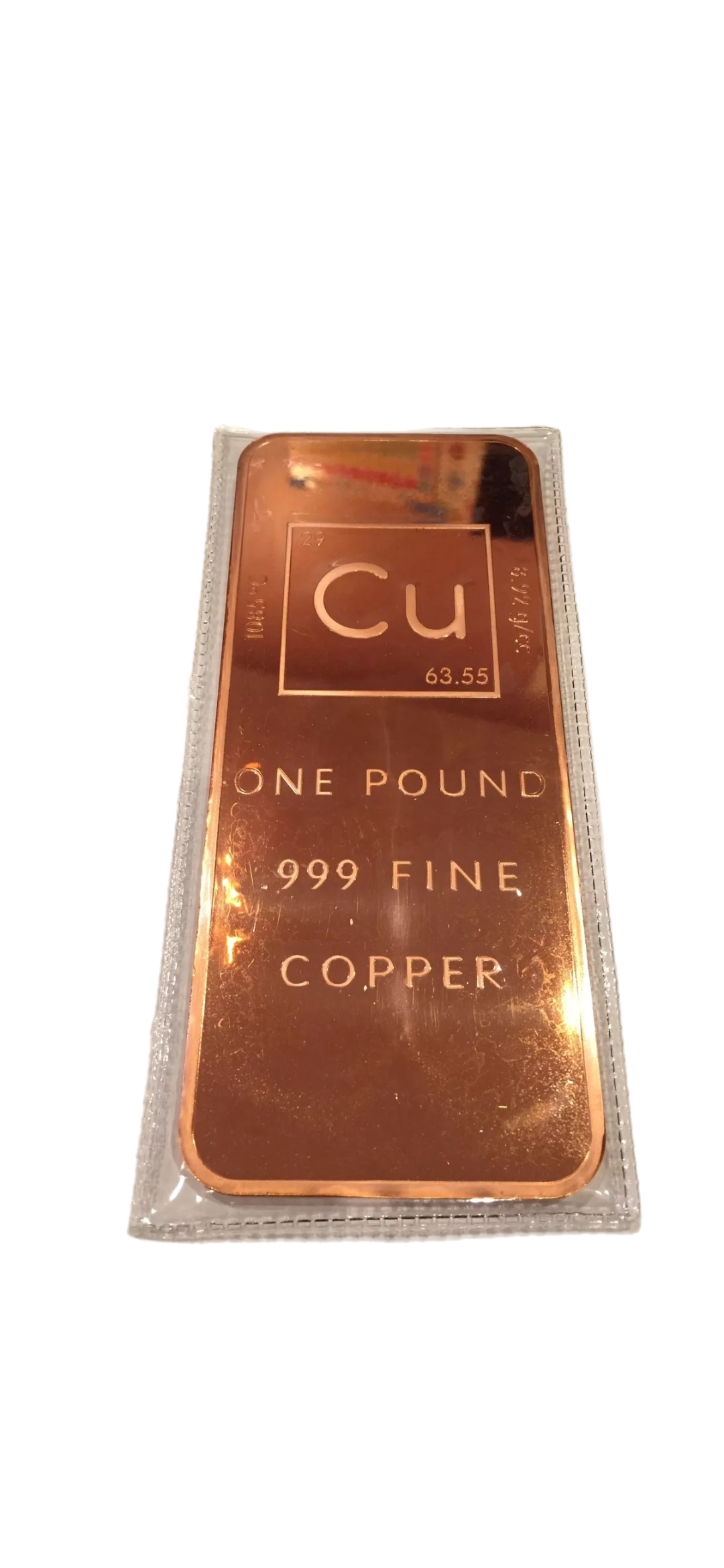 1 (One) Pound .999 Copper Bullion Bar By Unique Metals - Image 2