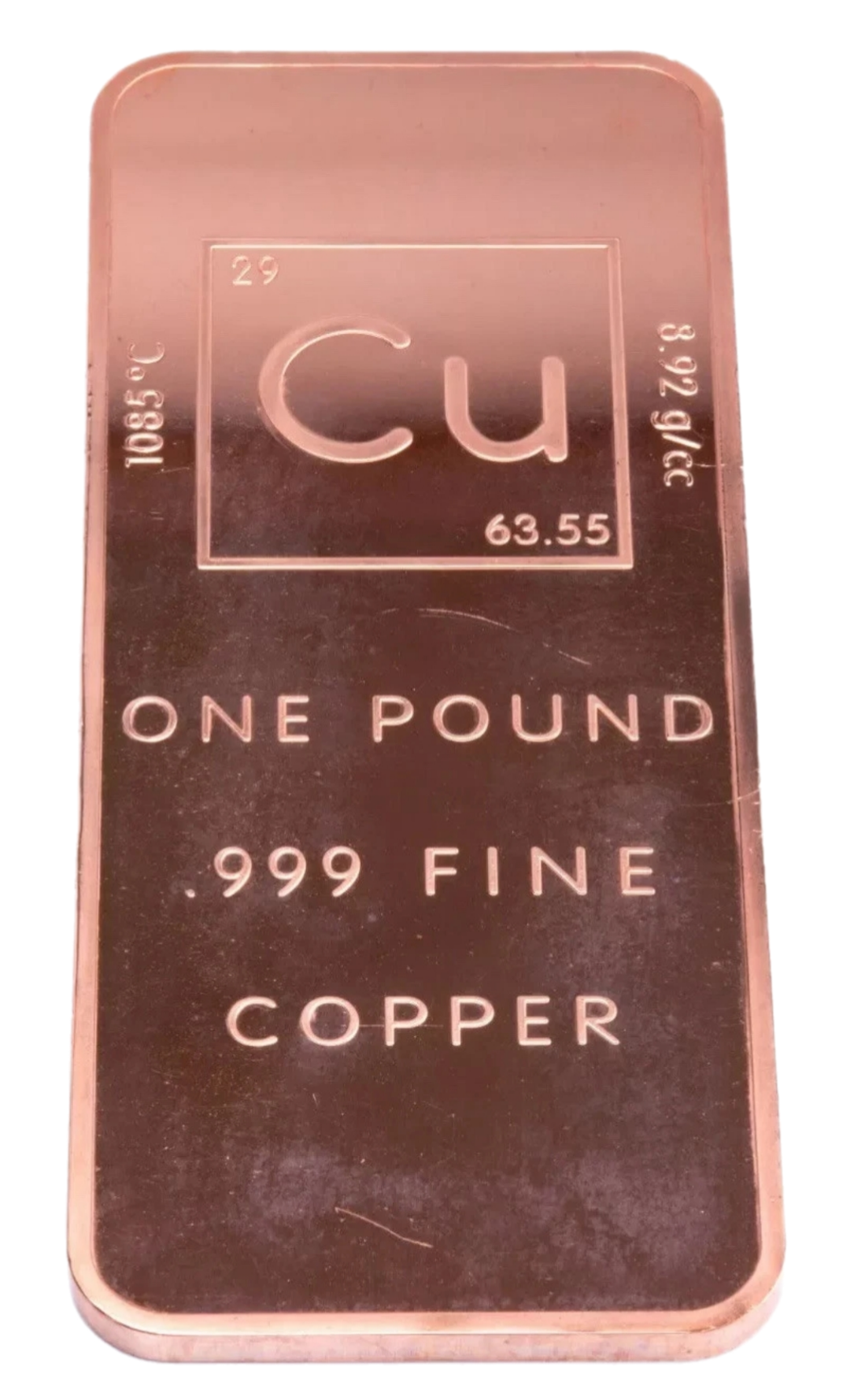1 (One) Pound .999 Copper Bullion Bar By Unique Metals