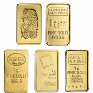 1 gram Gold Bar - Random Brand - Secondary Market - 999.9 Fine