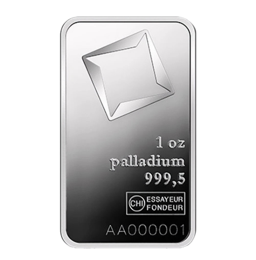1 oz Palladium Bar (Varied Condition, Any Mint) Random Brand